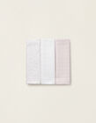 3 Muslin Squares 65 X 65 CM ZY BABY PINK