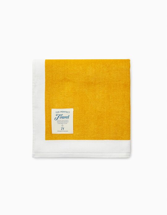 Beach Towel for Children, Yellow/White