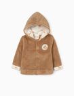 Hooded Jacket for Newborn Baby girls 'Bambi', Camel