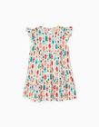 Dress for Baby Girls 'Arrows & Feathers', Multicoloured