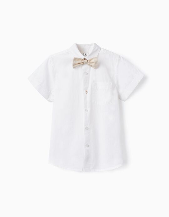 Comprar Online Camisa + Laço para Menino, Branco/Bege