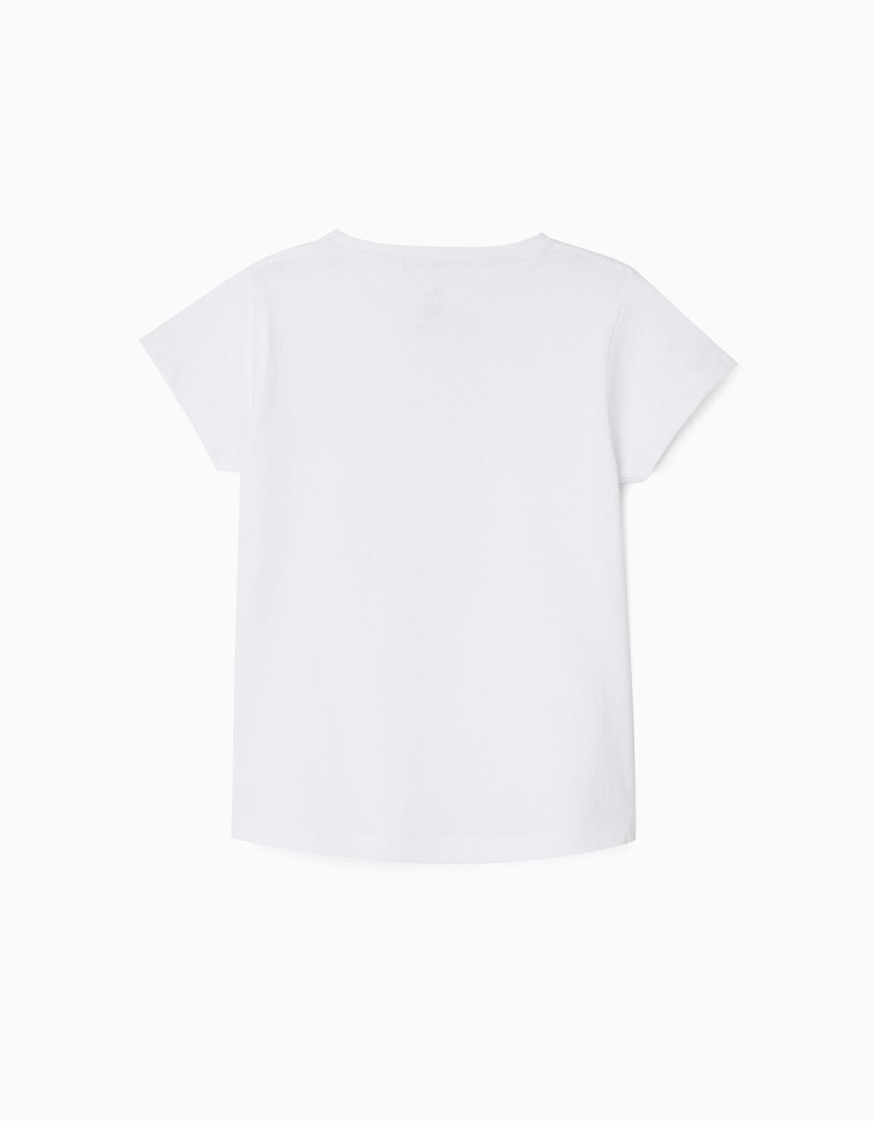 2 T-Shirts Lisas para Menina, Branco