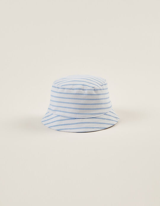 Hat for Babies, White/Blue