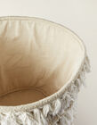 Decorative Fluffy White Zy Baby Basket, 30X30Cm