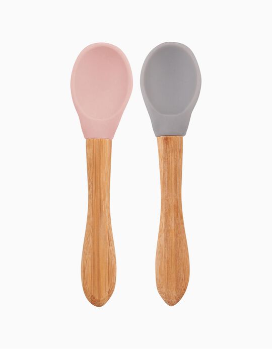 Buy Online 2 Spoons Pink/Grey Minikoioi 9M+