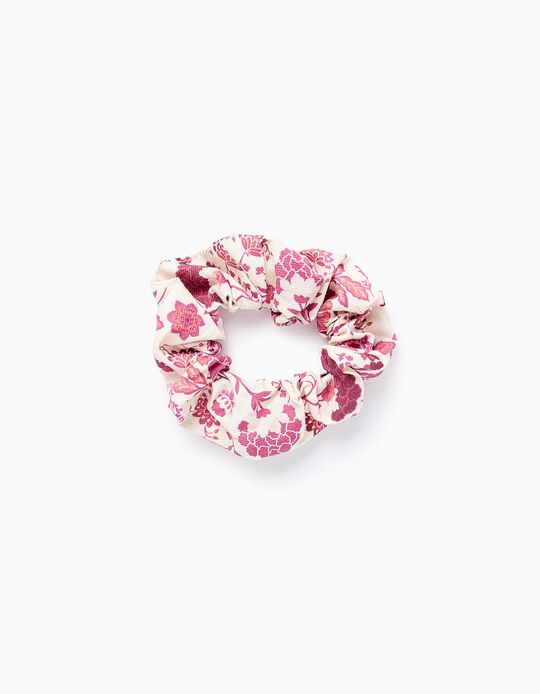 Comprar Online Scrunchie Floral para Bebé e Menina, Bege/Rosa