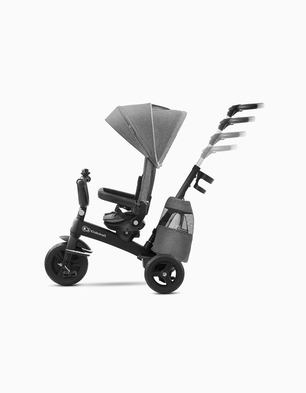Easytwist Tricycle by Kinderkraft, Platinum Grey
