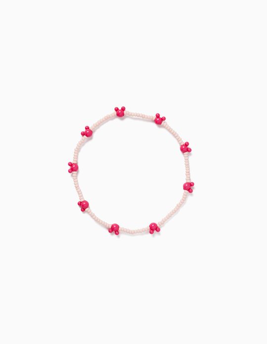 Necklace with Beads for Girls 'Minnie', Pink
