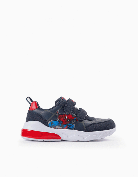 Trainers with Lights for Boys 'Spider-Man', Dark Blue/Red