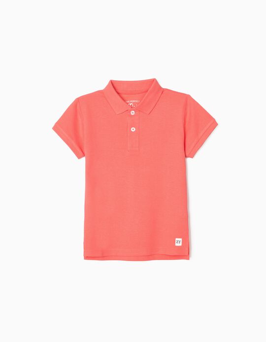 Polo Shirt for Boys, Coral