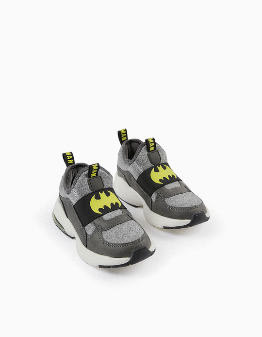 Zapatillas Brilla en la Oscuridad para Niño 'Batman', Gris/Negro
