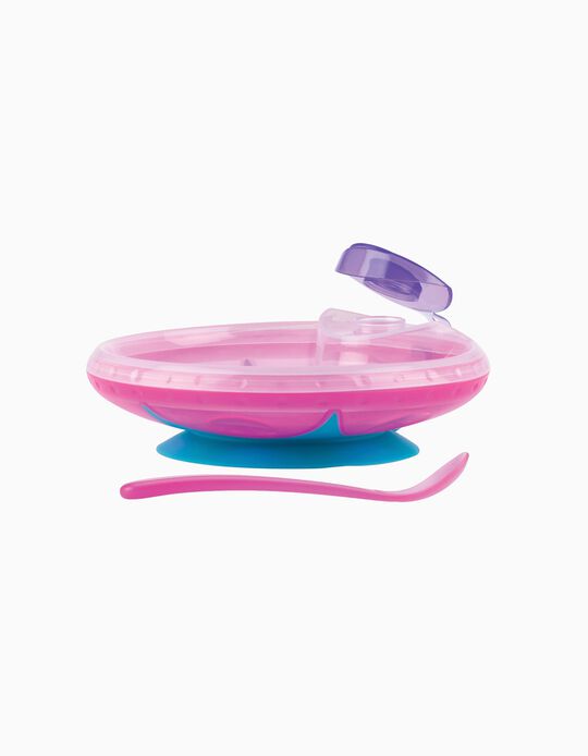 Stay Warm Plate and Spoon 3m+ Nuby