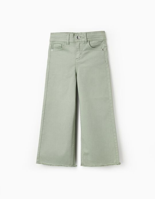 Comprar Online Calças de Sarja para Menina 'Wide Leg', Verde Água