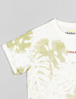 Comprar Online T-shirt de Algodão para Menino 'Living Africa', Branco/Bege