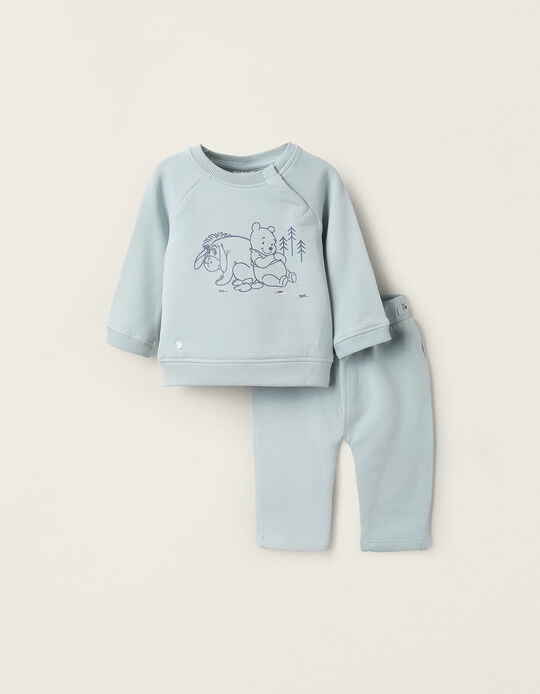 Comprar Online Sweat + Calças Cardados para Recém-Nascido 'Winnie The Pooh', Azul