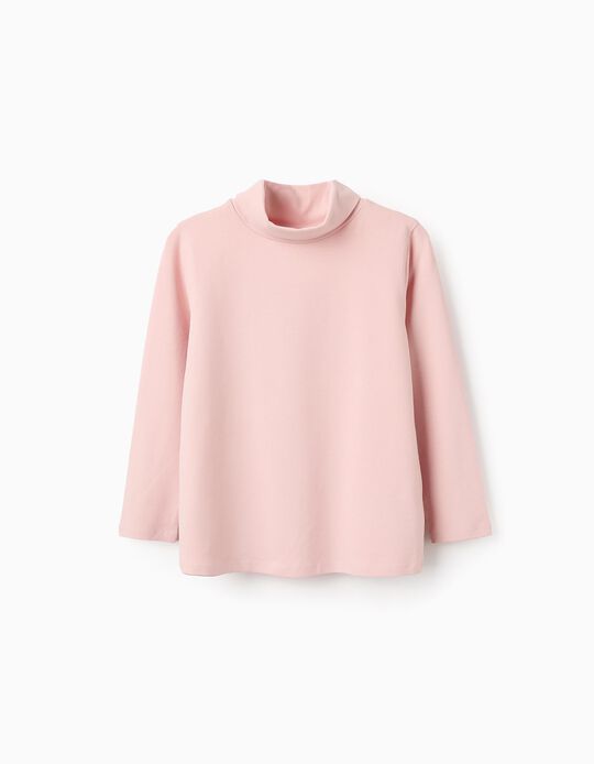 Comprar Online Camisola de Gola Semialta para Menina, Rosa