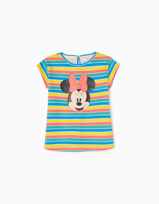 Cotton T-shirt for Girls 'Minnie', Multicoloured