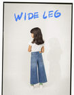 Calças de Ganga para Menina 'Wide Leg', Azul