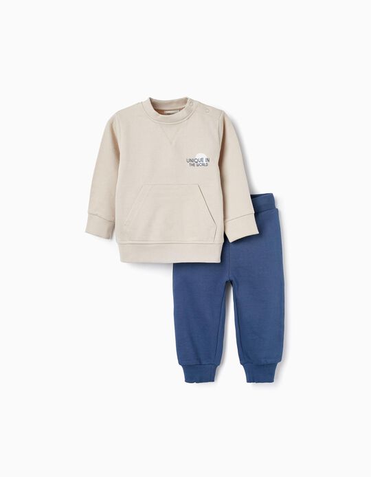 Buy Online Sweatshirt + Joggers for Baby Boys 'Sicilia', Blue/Beige