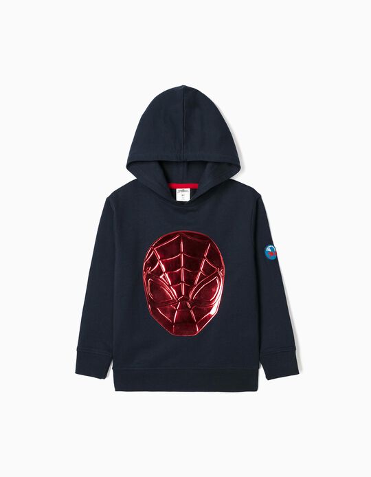 Hooded Sweatshirt for Boys 'Spider-Man', Dark Blue