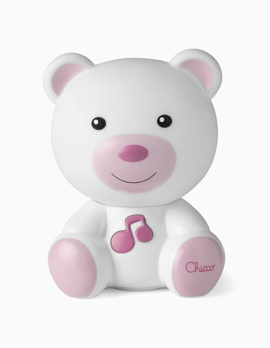 Ourson musical Chicco rose