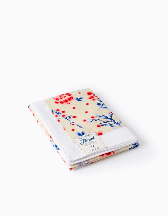 Serviette de Plage Florale pour Fille 'The Perfect Towel, Beige'