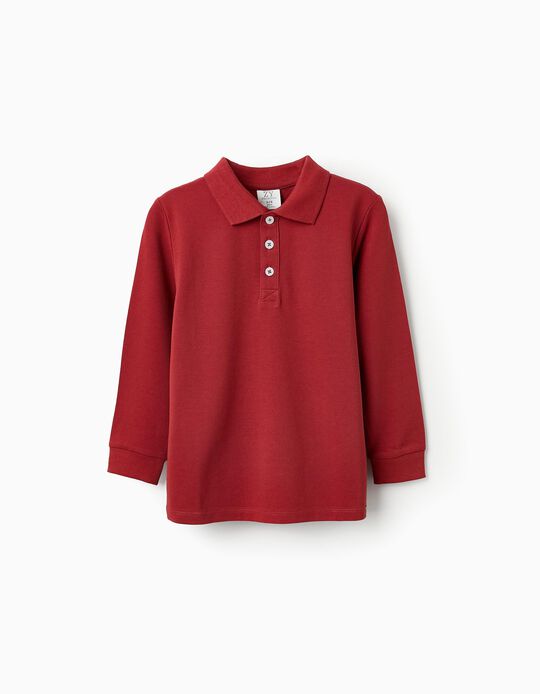 Buy Online Long Sleeve Polo Shirt for Boys, Orange