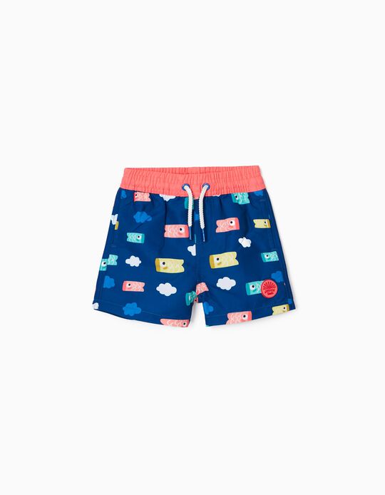 Swim Shorts UPF 80 for Baby Boys, Blue