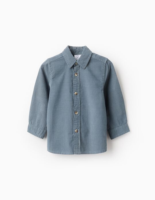 Comprar Online Camisa de Bombazine para Bebé Menino, Azul