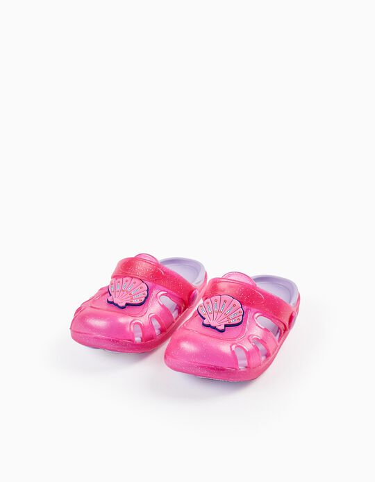 Sandálias Clogs para Bebé Menina 'Concha - Delicious', Rosa/Lilás