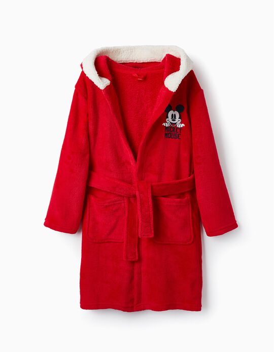 Comprar Online Robe em Coralina com Capuz com Orelhas para Menino 'Mickey', Vermelho