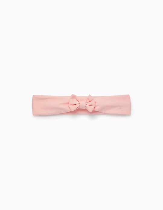 Headband with Bow for Newborn Baby Girls, Pink