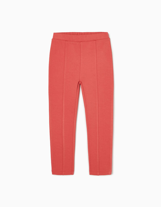 Leggings with Creases for Girls, Pink