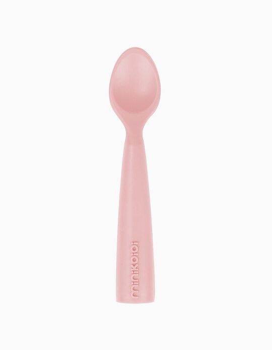 Cuillère Silicone Minikoioi Woody Pink 6M+