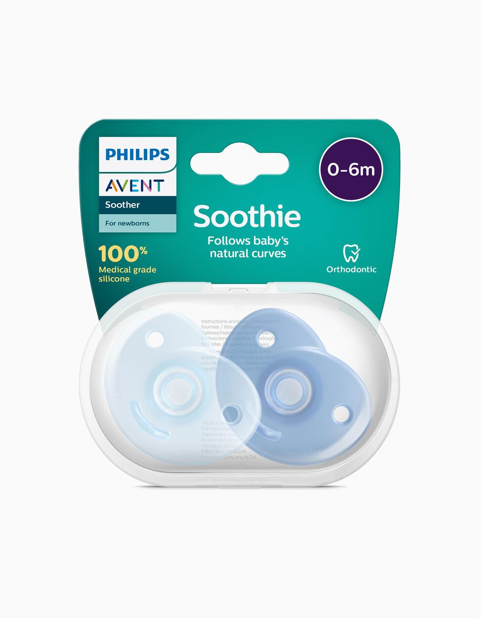 Philips Avent 2 Chupetes Decorados 0 A 6 Meses