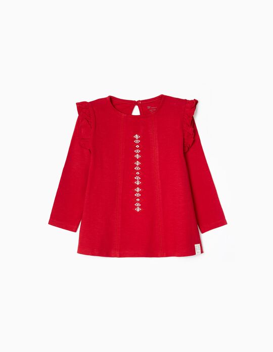 T-Shirt for Baby Girls 'Love', Red