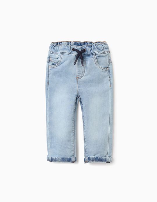 Comprar Online Calças de Ganga Joggers para Bebé Menino, Azul Claro