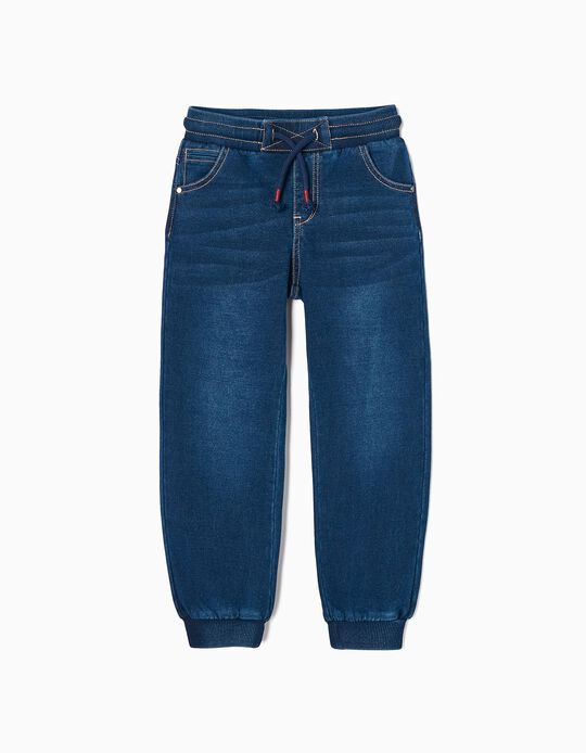 Sports Jeans in Cotton for Boys 'Slim Fit', Blue
