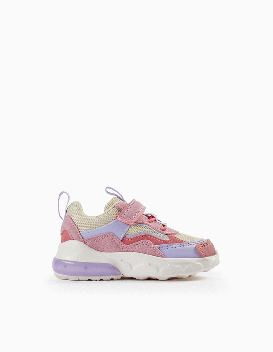 Trainers with Lights for Baby Girls 'ZY Superlight', Pink/Purple/Beige