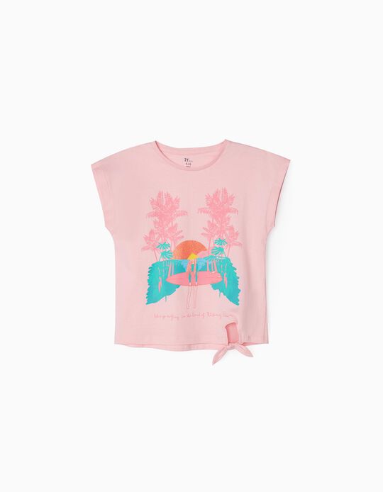 T-Shirt for Girls 'Surfing', Pink