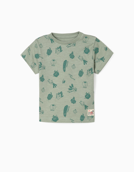 T-shirt for Baby Boys, 'Veggies & Fruits', Green
