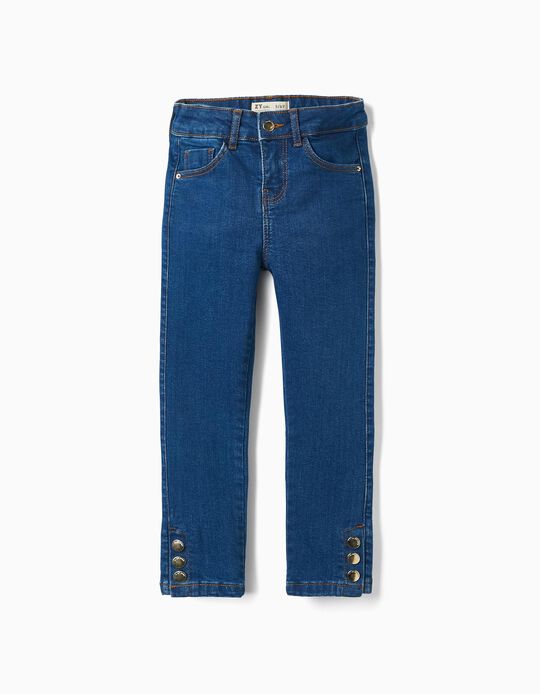 Pantalon en Jean pour Fille 'Skinny', Bleu