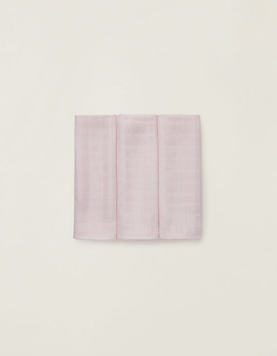 3 Langes Plain 65X65 Pink Zy Baby  