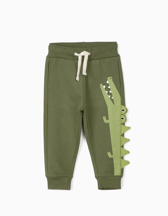 Pantalon de sport garçon 'Croc', vert