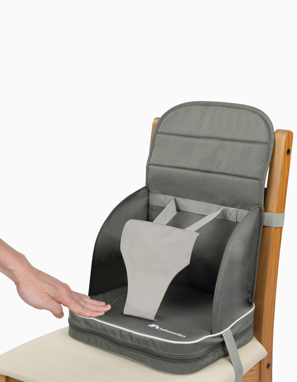Cadeira Refeição Bebê 3em1 De 6 Meses Até 25kg - Safety Cor Cinza