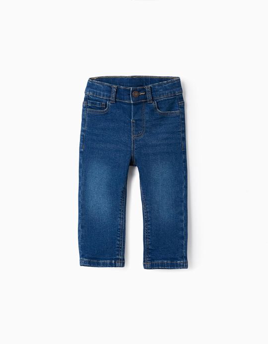 Denim Trousers for Baby Boy, Blue