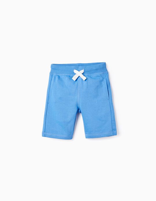 Shorts de Algodón para Niño, Azul