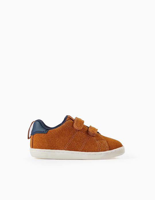 Suede Trainers for Baby Boys 'ZY 1996', Dark Camel