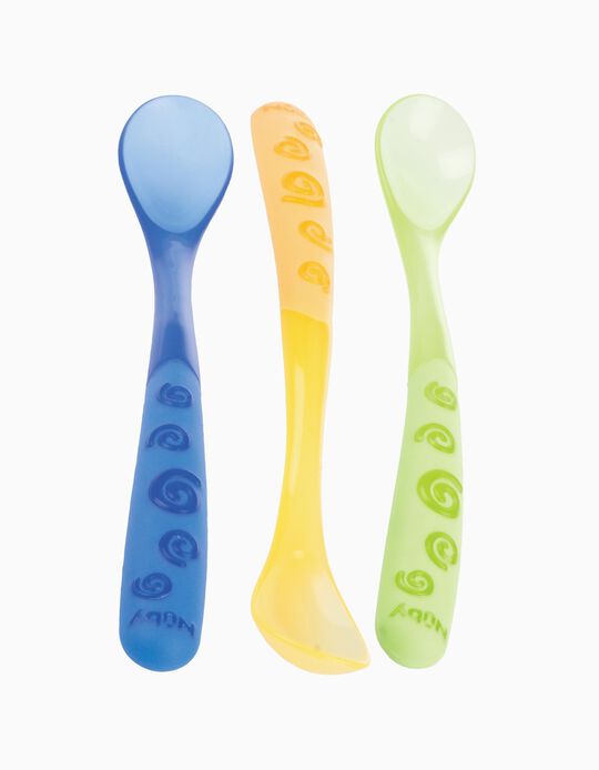 Buy Online Set of 3 Spoons 6M+ by Nuby
