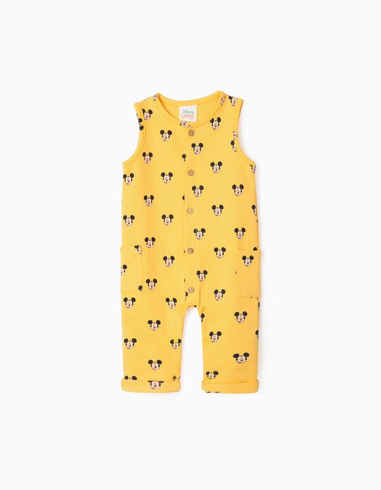 Jumpsuit for Newborn Baby Boys 'Mickey', Yellow